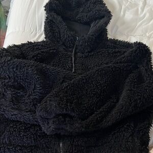 Urban Outfitters Black Teddy Jacket